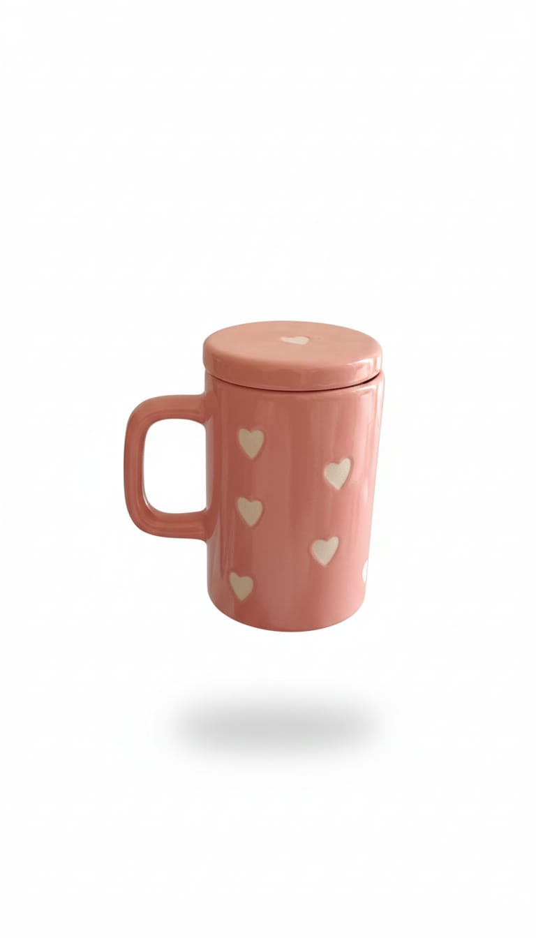 Pink cap mug