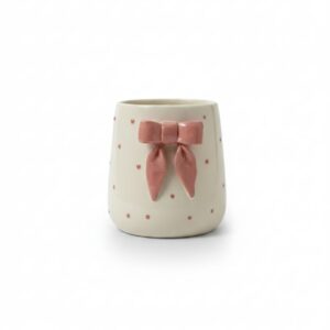Pink Polka-Dot Heart Mug